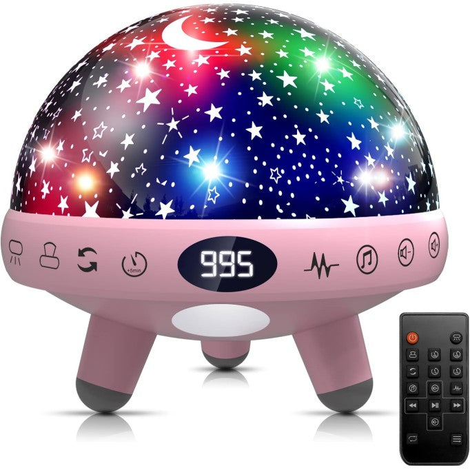 LED Bedtime Soother Star Projector for Baby – Night Light with Lullabies