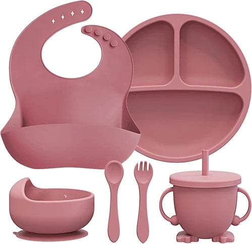 Anti-Spill Suction Bowl + Spoon Set – Baby Feeding Essentials
