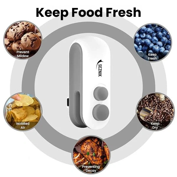 FreshLock – Portable Mini Sealer | No Preheating Needed | Airtight Seal