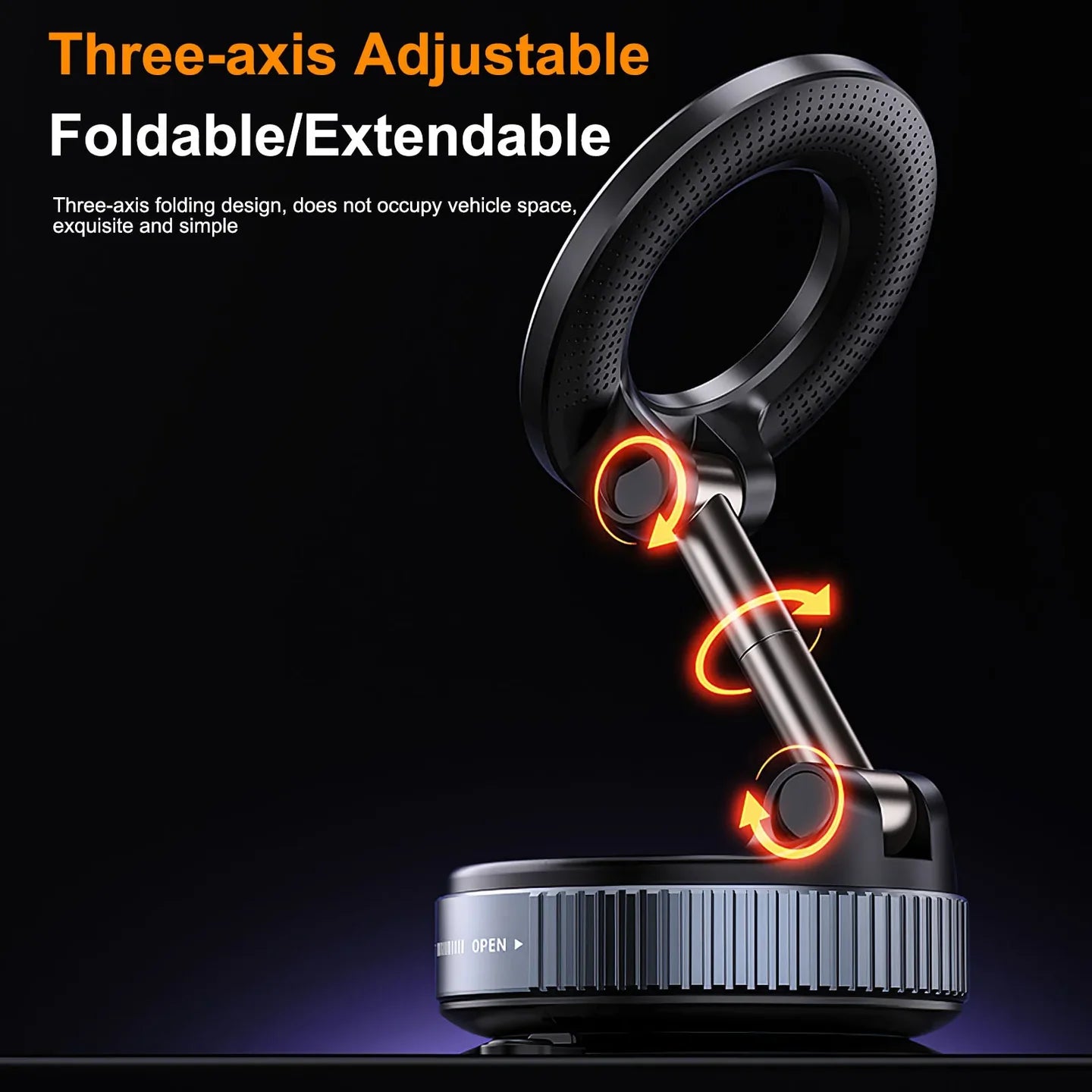 Car Dashboard Magnetic Phone Mount – 360° Universal Holder