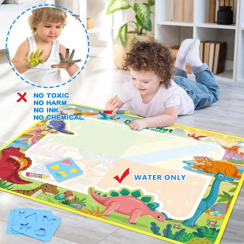 Kids Water Drawing Doodle Mat – Reusable Magic Painting Mat