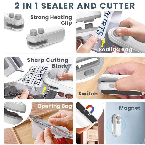 FreshLock – Portable Mini Sealer | No Preheating Needed | Airtight Seal