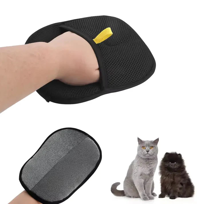 Pet Grooming Glove – Deshedding Brush Mitt for Dogs & Cats