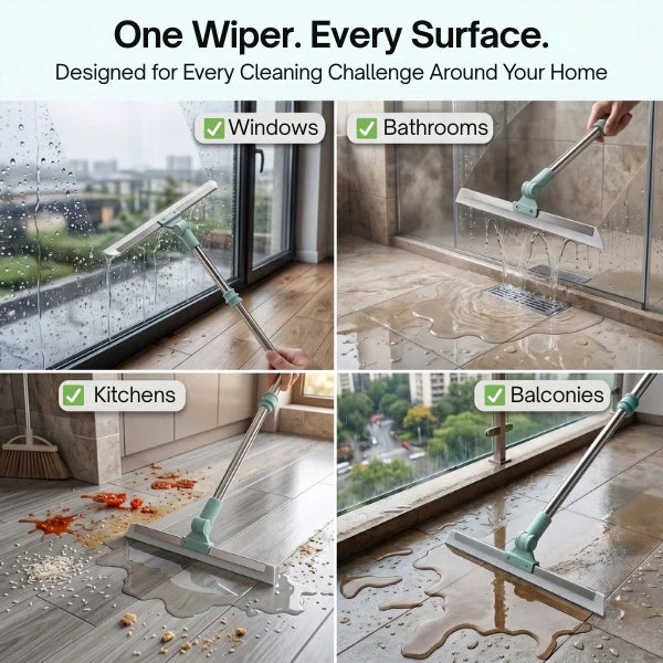 Multipurpose Wiper with Extendable Rod