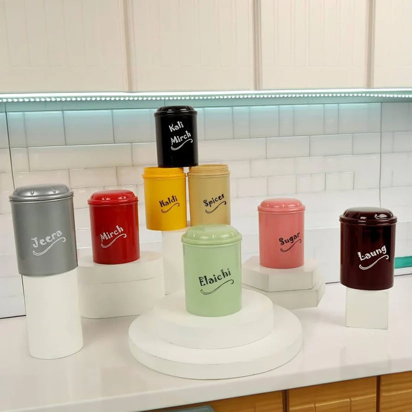 Storage Jars & Kitchen Organizer Set (8-Piece, 300ml)