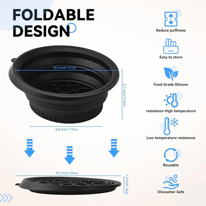Silicone Ice Facial Plunge Bowl – Portable Foldable Face Bowl
