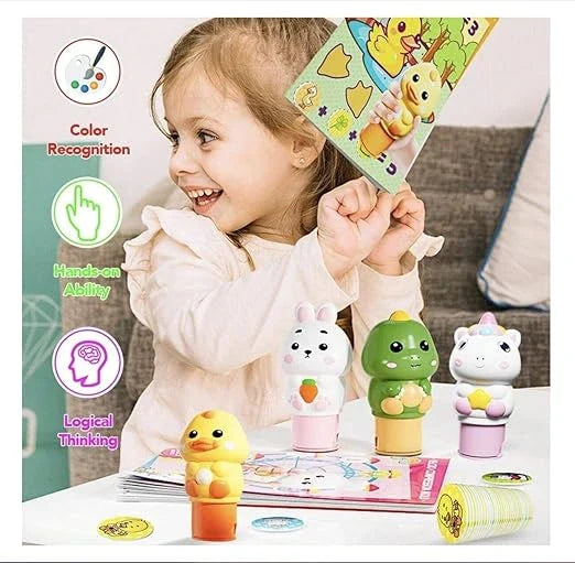 WonderStamp™ – 100+ Reusable Stickers & Story-Building Stamp Book