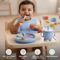 Anti-Spill Suction Bowl + Spoon Set – Baby Feeding Essentials