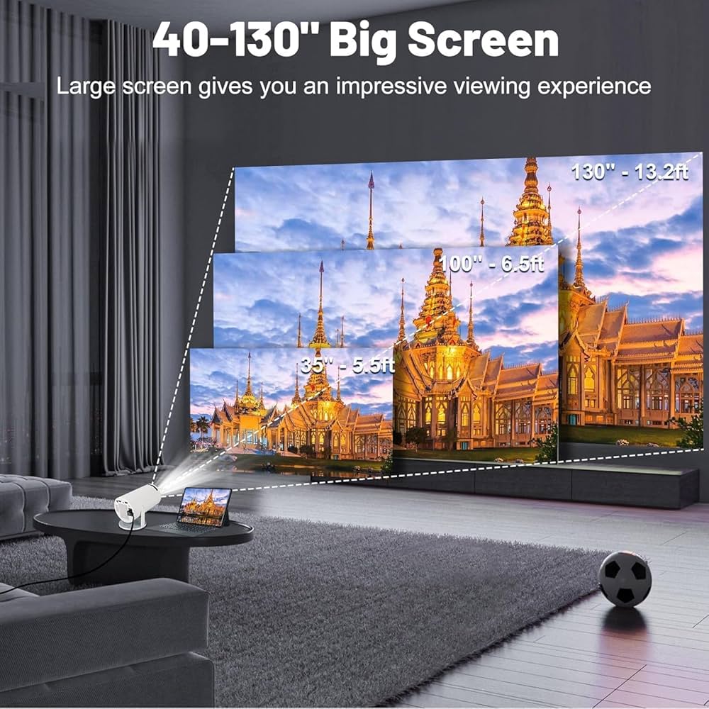 Mini Portable Projector – HD Home Theater & Outdoor Movie Projector