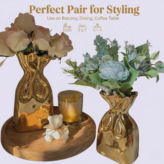 Golden Bag Vase