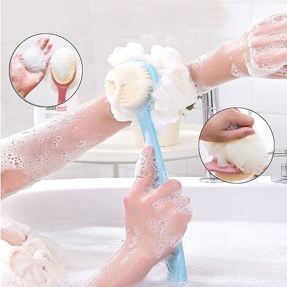 Body Bath Brush with Loofah - Buy 1 Get 2 Free