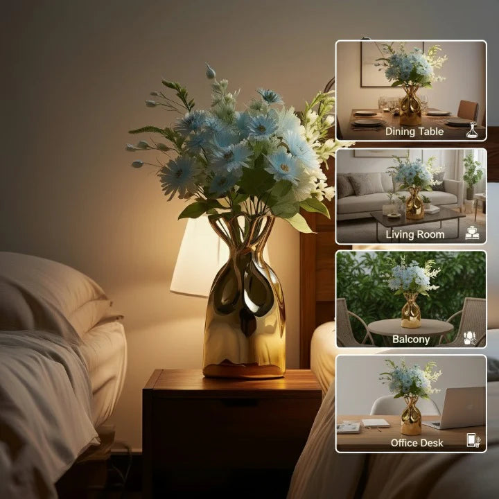 Golden Bag Vase