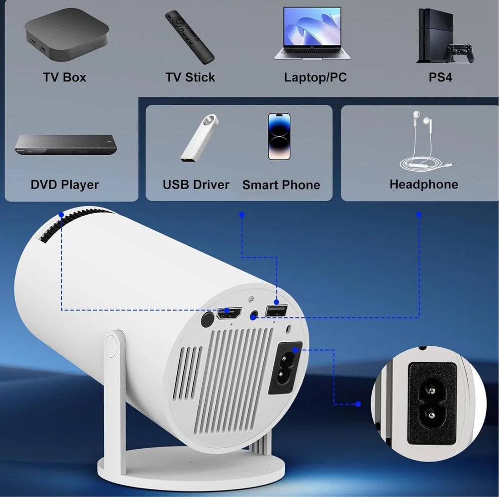Mini Portable Projector – HD Home Theater & Outdoor Movie Projector