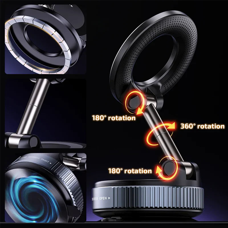 Car Dashboard Magnetic Phone Mount – 360° Universal Holder