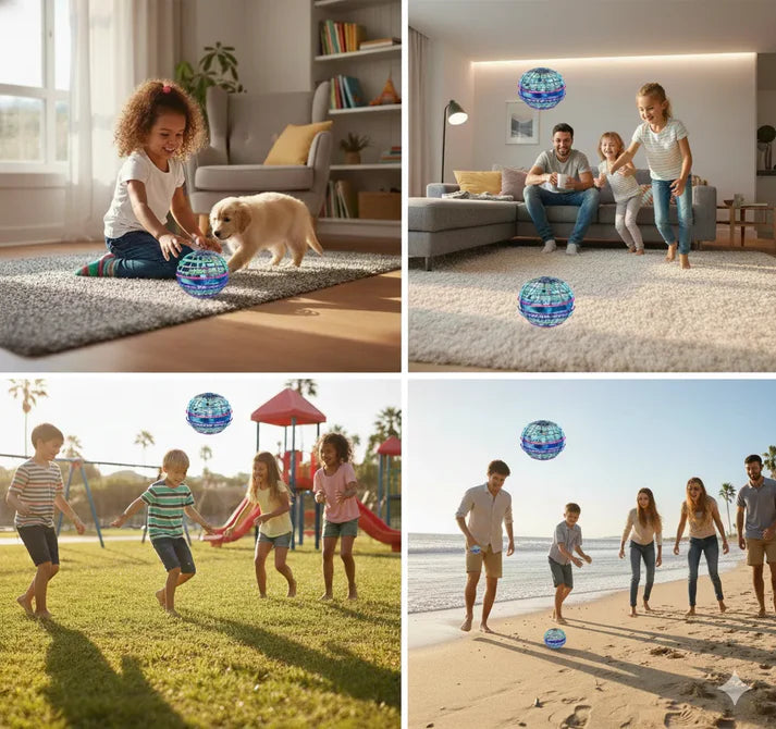MagicFloater™ – 360° Flying Ball with Gesture Control & LED Show