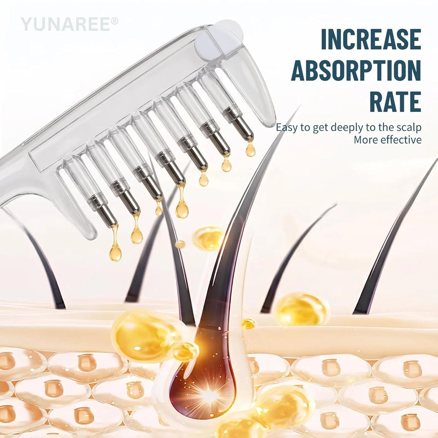 Trending Crystal Comb - Hair Serum Applicator & Scalp Massager