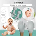 Anti-Spill Suction Bowl + Spoon Set – Baby Feeding Essentials