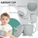 Anti-Spill Suction Bowl + Spoon Set – Baby Feeding Essentials