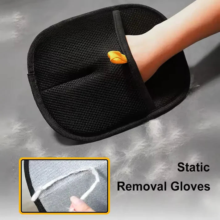 Pet Grooming Glove – Deshedding Brush Mitt for Dogs & Cats