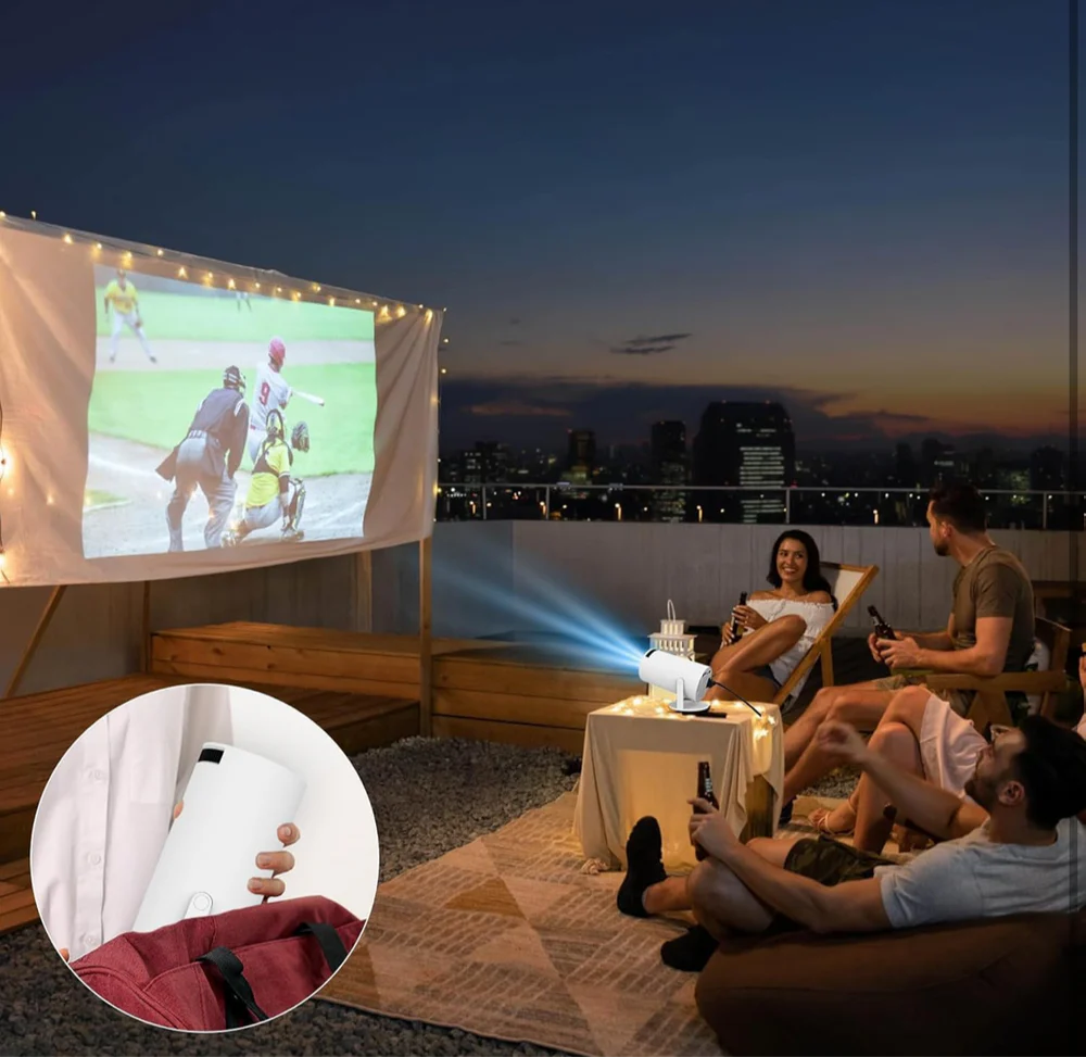 Mini Portable Projector – HD Home Theater & Outdoor Movie Projector
