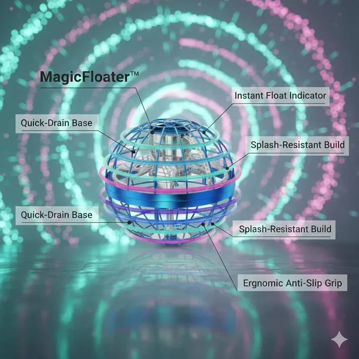 MagicFloater™ – 360° Flying Ball with Gesture Control & LED Show