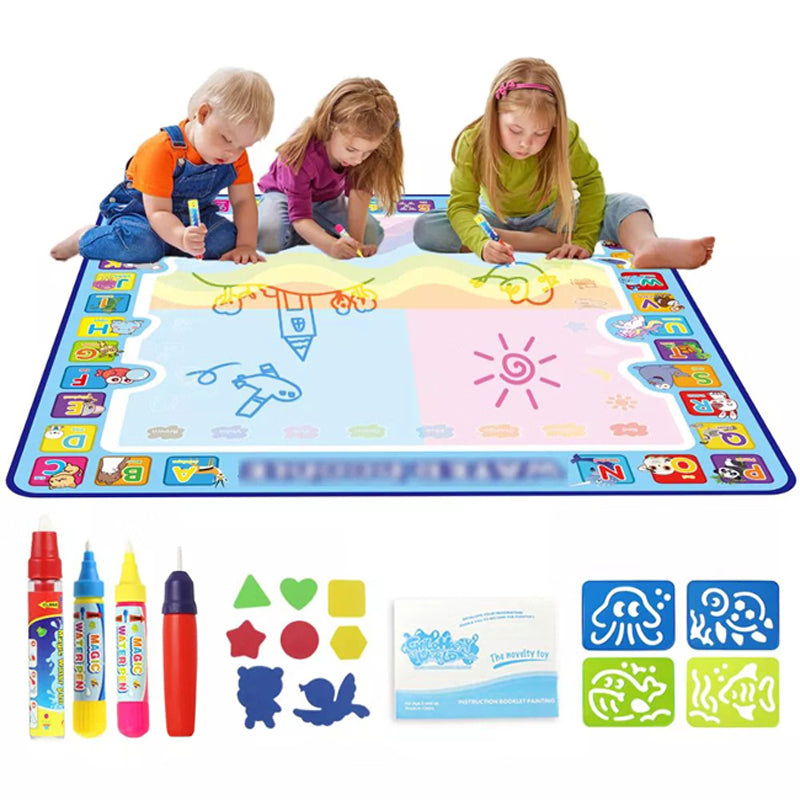 Kids Water Drawing Doodle Mat – Mess-Free Reusable Magic Paint Mat