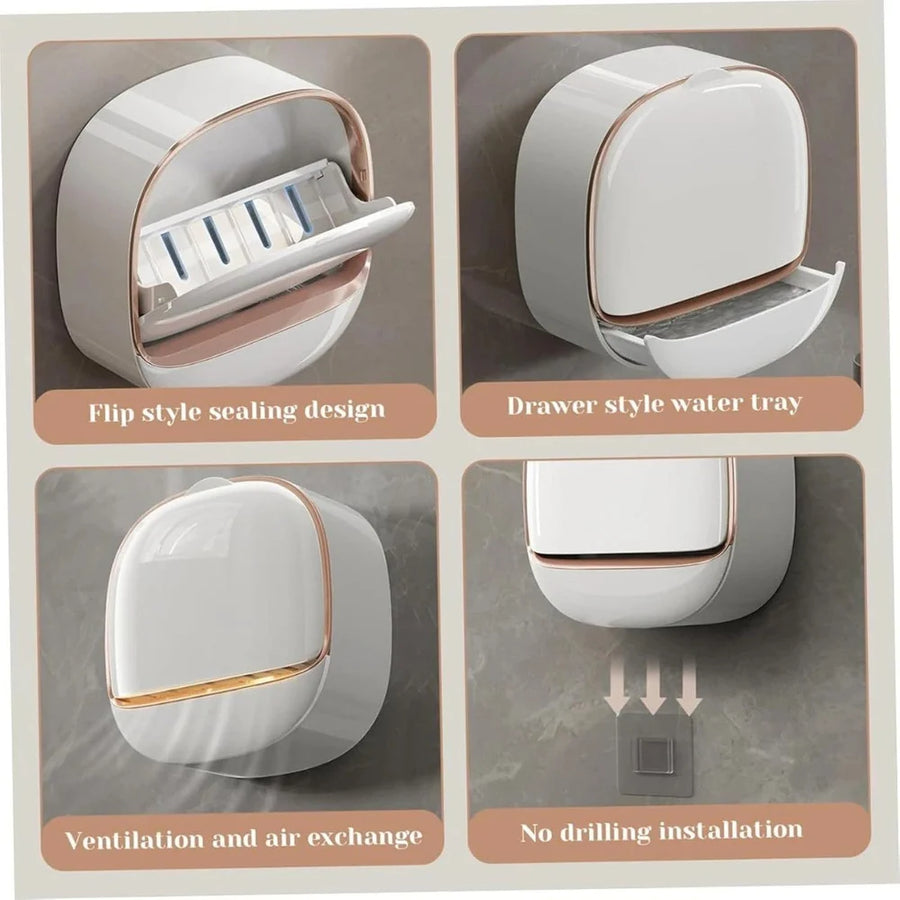 Dry Soap Holder with Drain Tray - Buy 1 Get 1 Free