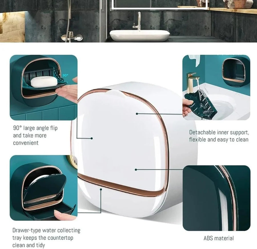 Dry Soap Holder with Drain Tray - Buy 1 Get 1 Free