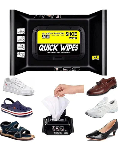 Instant Shoe Cleaning Wipes (Pack of 80)