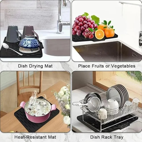 Silicone Dish Drying Mat for Kitchen Counter