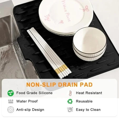 Silicone Dish Drying Mat for Kitchen Counter
