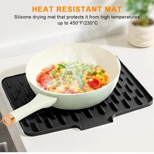 Silicone Dish Drying Mat for Kitchen Counter