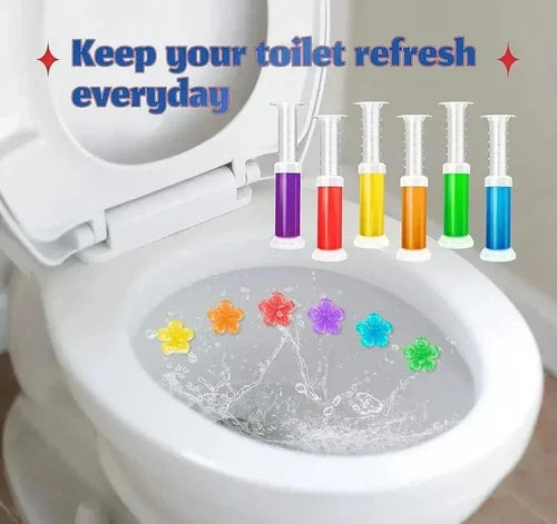 Flower Stamp Toilet Gel Cleaner